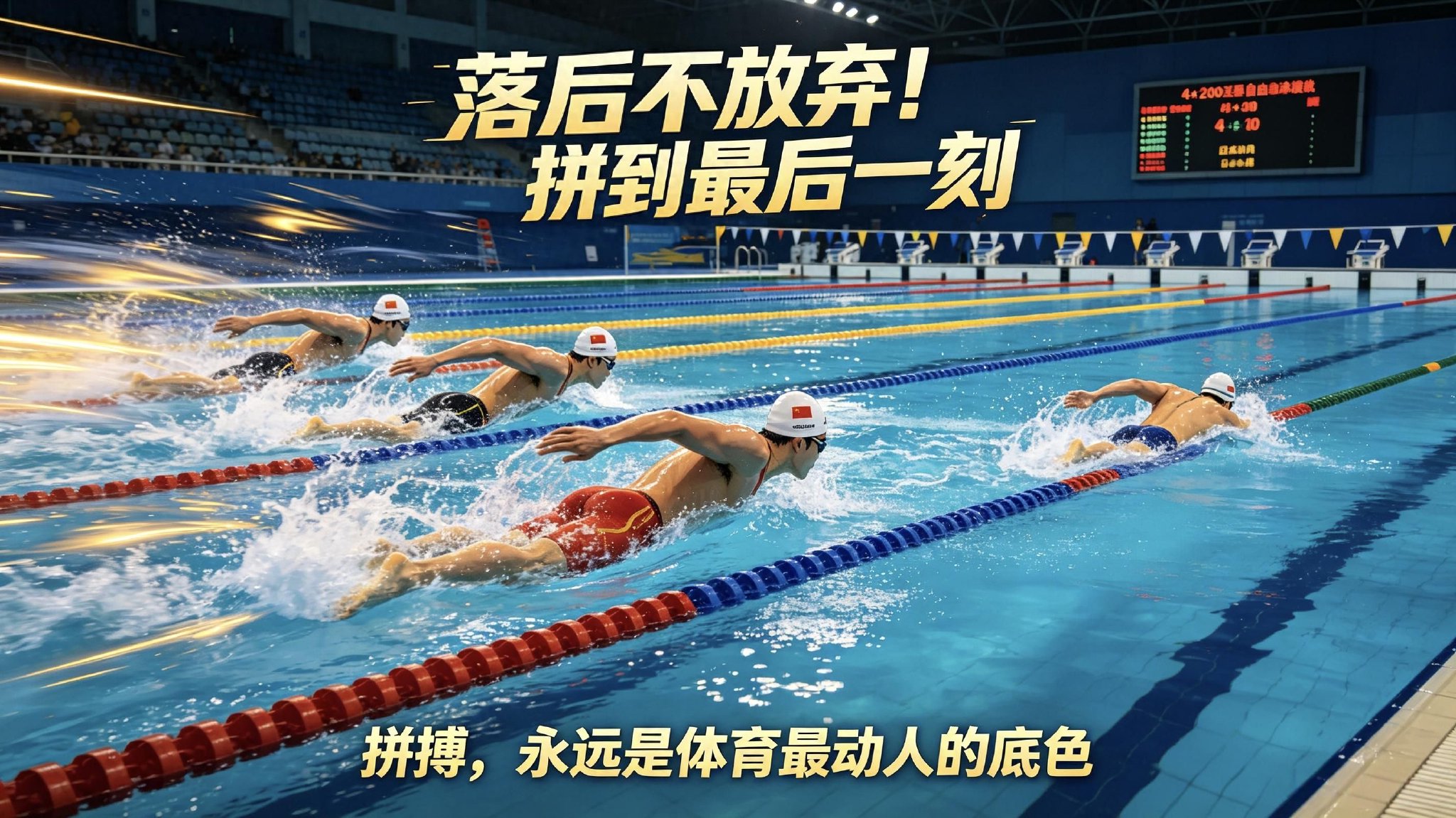 ️拼到最后!中国游泳小伙,用尽全力换来这枚亚运金牌